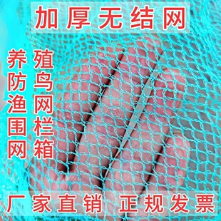 渔网抬网箱加厚无结网片网布尼龙网球场围网养鸡网防鸟网天网耐用