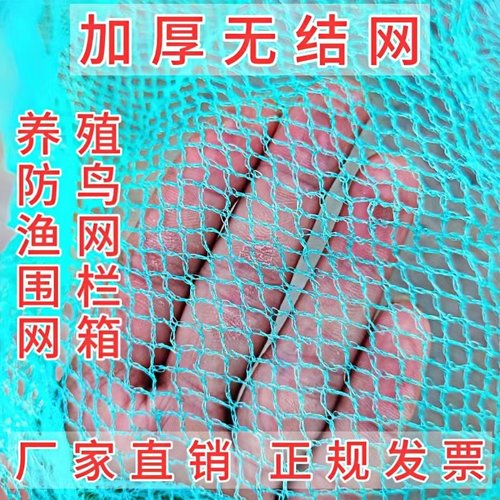 渔网抬网箱加厚无结网片网布尼龙网球场围网养鸡网防鸟网天网耐用