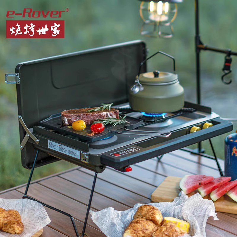 户外燃气炉烧烤露营野炊炉具新款