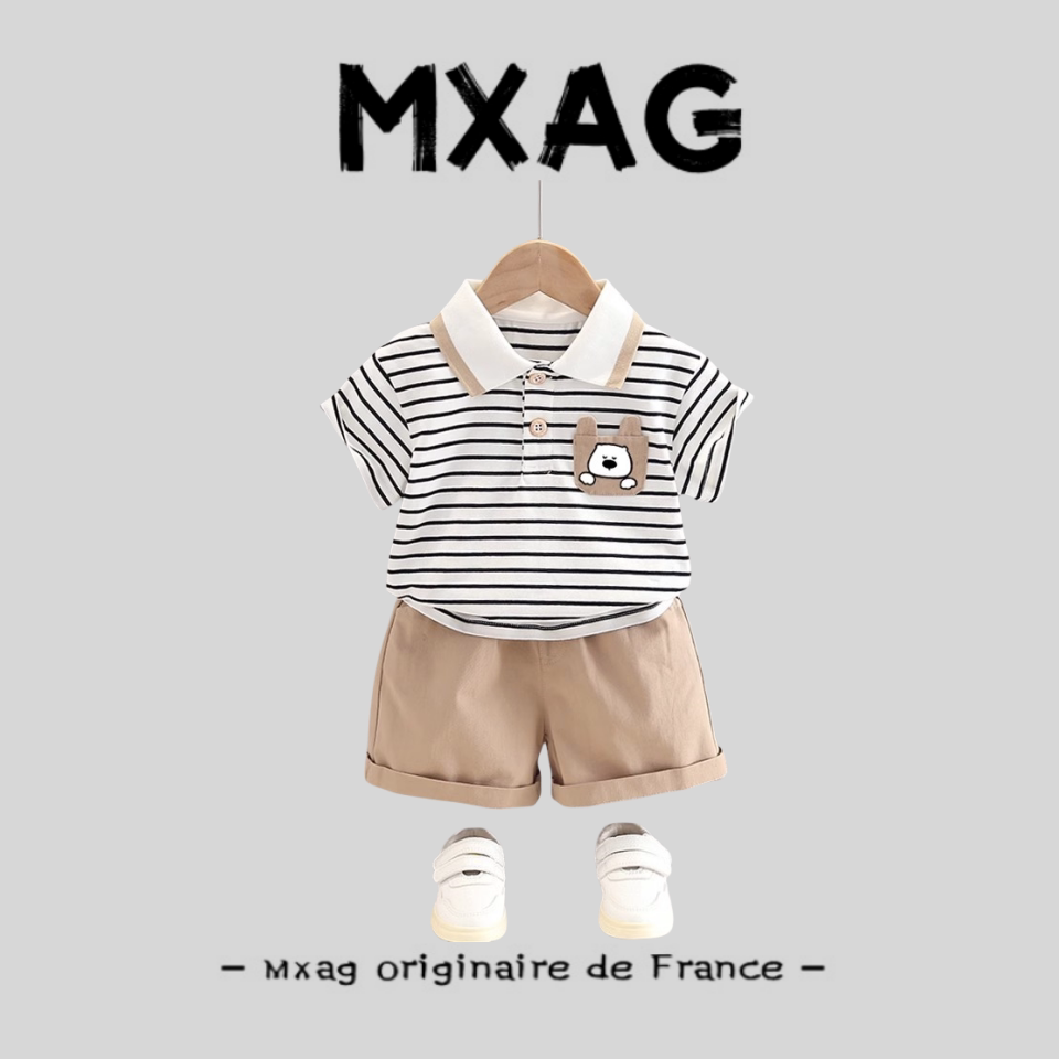 MXAG男童套装夏洋派POL宝