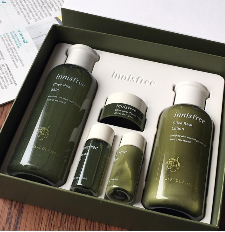 新款包邮 韩国Innisfree悦诗风吟黄金橄榄深层保湿补水水乳两件套