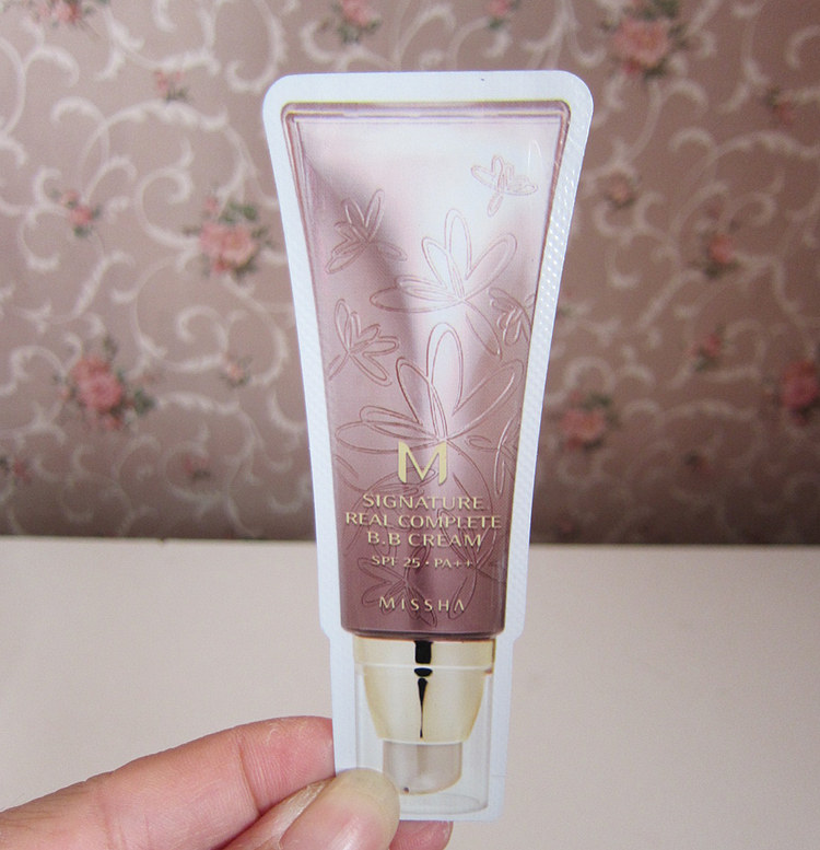 韩国原装 missha 谜尚全效 魅力靓白 遮瑕花bb霜袋装小样试用装