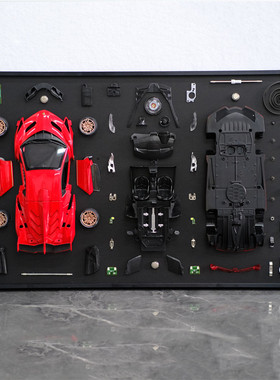 原创赛车跑车零件装裱画