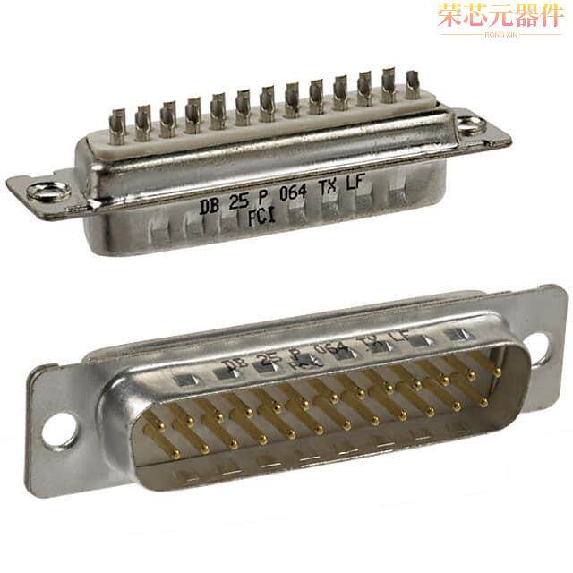 DB25P064TXLF原装「CONN D-SUB PLUG 25POS SLDR CUP」正品