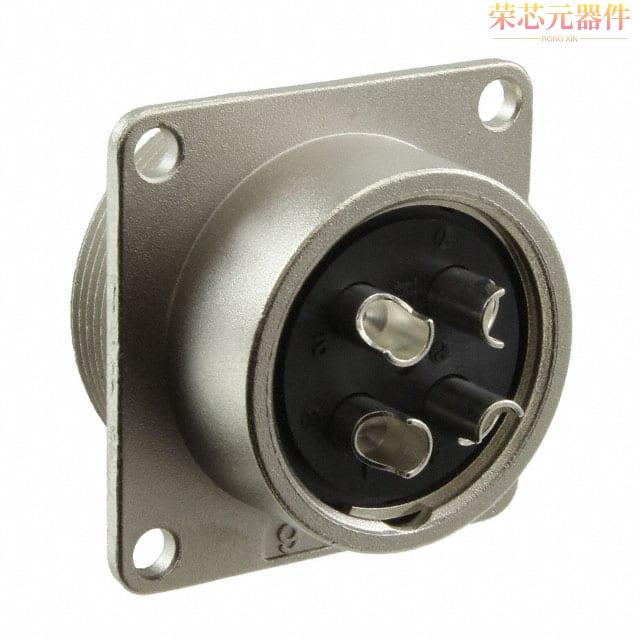 JR25RH-4P原装「CONN RCPT MALE 4P SILV SLDR CUP」正品