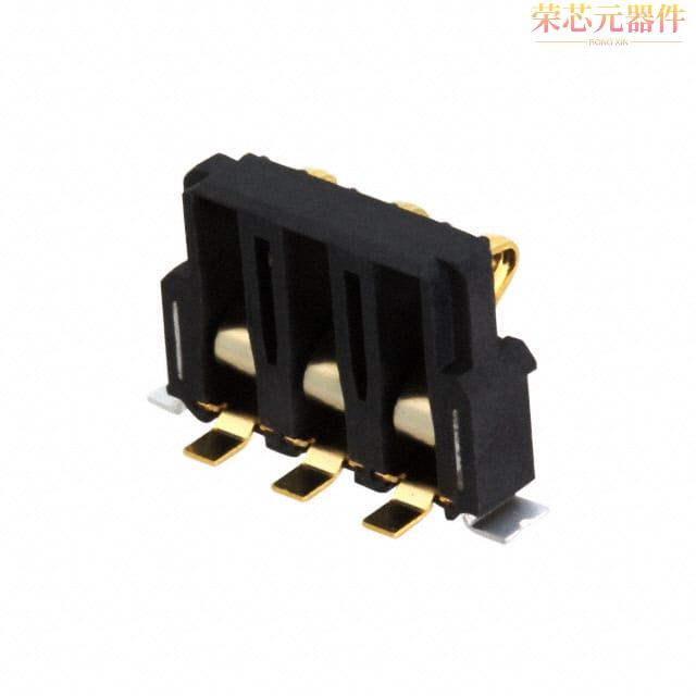 1981061-1原装「CONN SPRING BATTERY 3POS R/A SMD」正品