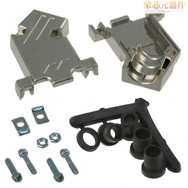 3357-6509-1C原装「CONN BACKSHELL 9P 45DEG SHLD SLV」正品