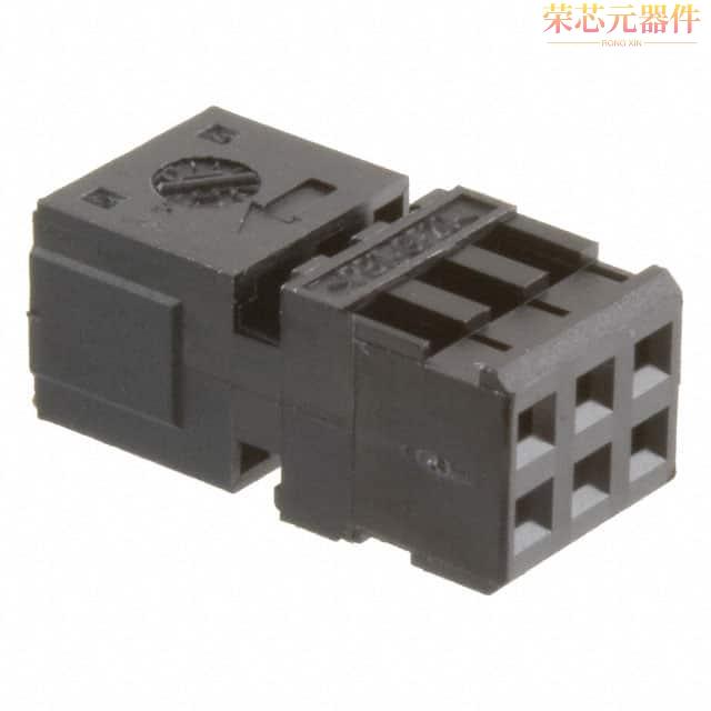 185311-1原装「CONN RCPT HSNG 6POS .100 BLACK」正品