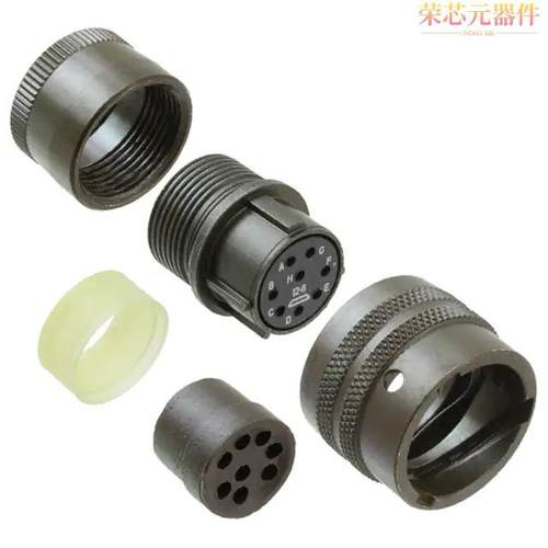 PT06E-12-8S原装「CONN PLUG FMALE 8P GOLD SLDR CUP」正品