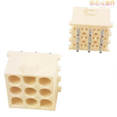 350763-4原装「CONN HDR 9POS 0.25 TIN PCB」正品