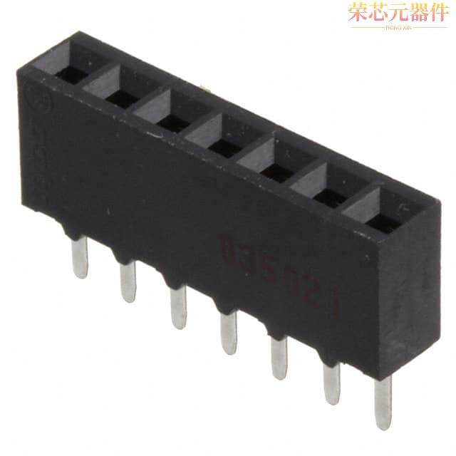 5-535541-5原装「CONN RCPT 7POS 0.1 GOLD PCB」正品