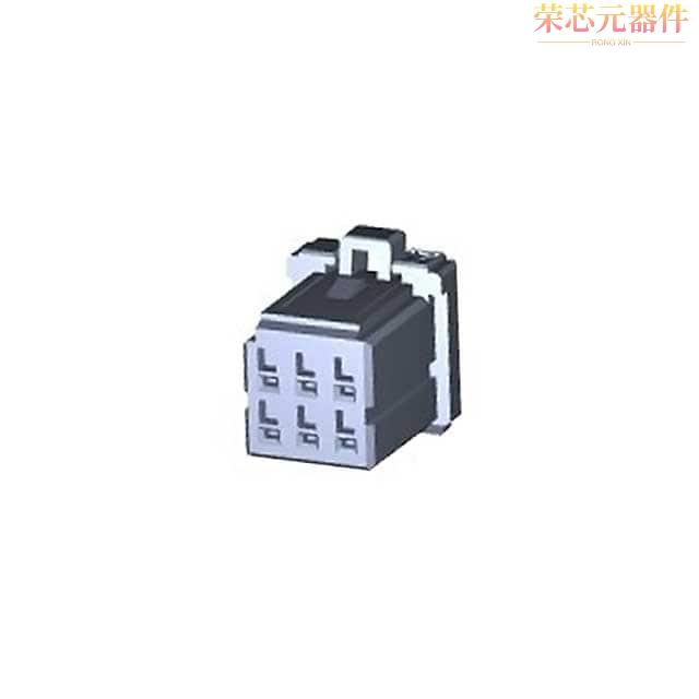 2-1827864-3原装「CONN RCPT HSNG 6POS DUAL KEY Y」正品