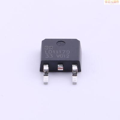 LD1117D-3.3原装「Vin=15V Vout=3.3V 800mA 75dB@(12