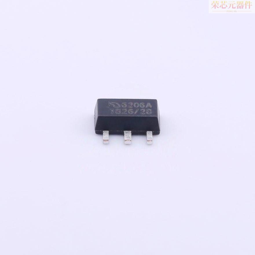 ME6206A28PG芯片「Vin=6V Vout=2.8V 300mA 50dB@(1kHz)」