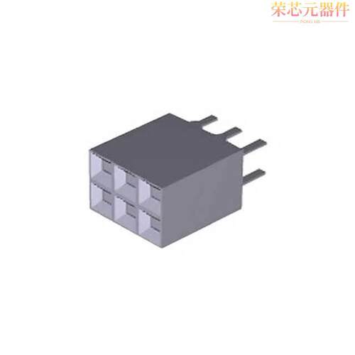 534998-3原装「CONN RCPT 6POS 0.1 GOLD PCB」正品