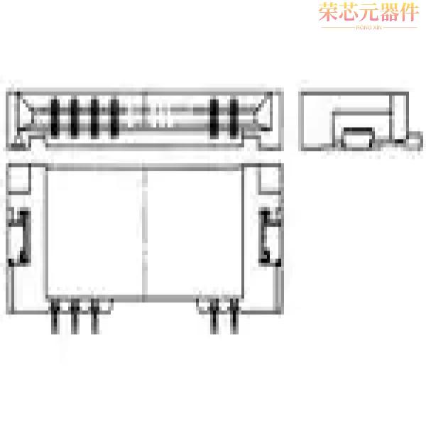 046227008100800+原装「1.0MM PITCH - 8 POS - RT AN