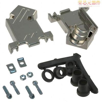 3357-6509-1C原装「CONN BACKSHELL 9P 45DEG SHLD SLV」正品