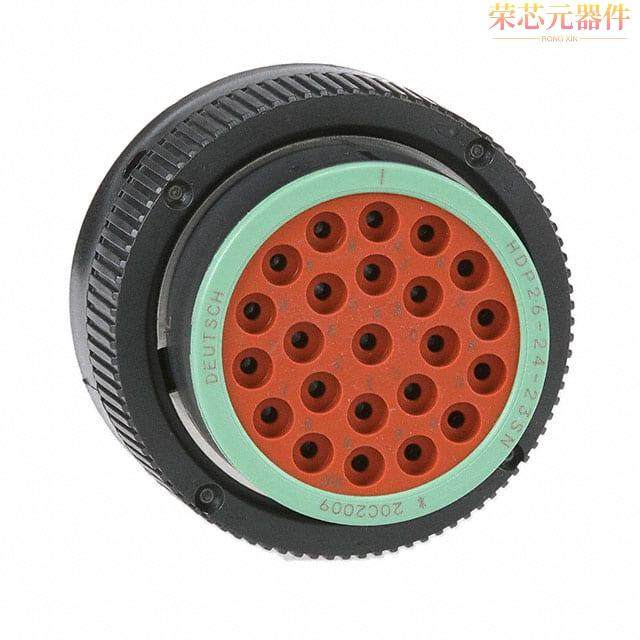 HDP26-24-23SN原装「CONN PLG HSG FMALE 23POS INLINE」正品