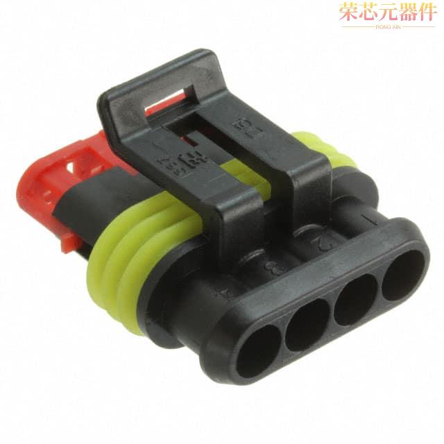 282088-1原装「CONN PLUG 4POS 1.5 SERIES BLACK」正品