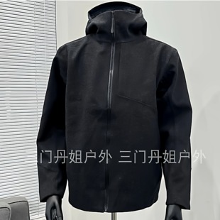 台州鸟家同款Sawyer羊毛夹克保暖连帽男士秋冬毛呢外套商务夹克