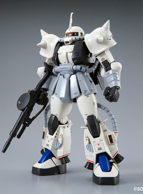 万代PB网络限定 MG 1/100 扎古 II 松永真专用机 双肩尖刺版 白狼