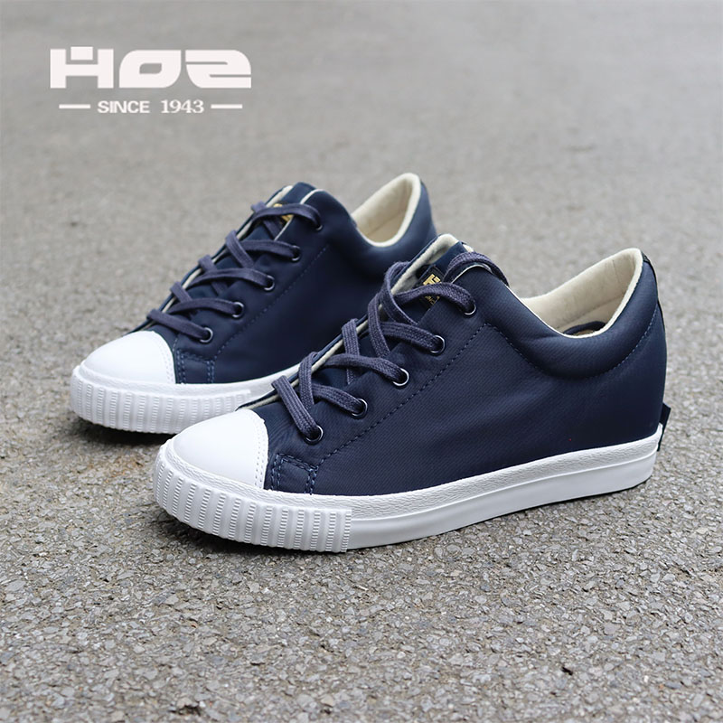 HOZ后街女鞋内增高新款帆布鞋
