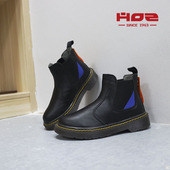 切尔西靴女休闲马丁靴子短筒欧美风时尚 HOZ后街秋冬季 新款 1127192
