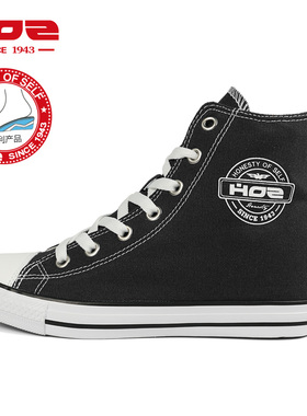 HOZ后街春夏季新款高帮帆布鞋内增高女鞋休闲鞋学生潮鞋ZGAG42P36