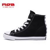 高帮鞋 板鞋 春季 休闲鞋 HOZ后街内增高女鞋 潮鞋 新款 飞织鞋 子5329310