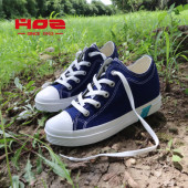 HOZ后街内增高帆布鞋 透气潮 厚底小众设计休闲鞋 女中帮新款 小白鞋