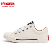 潮平底小白鞋 HOZ后街帆布鞋 5228753 新款 系带休闲鞋 女低帮鞋 时尚