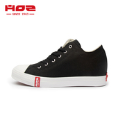 板鞋 HOZ后街女鞋 百搭低帮透气潮1328677 女鞋 经典 新款 内增高帆布鞋
