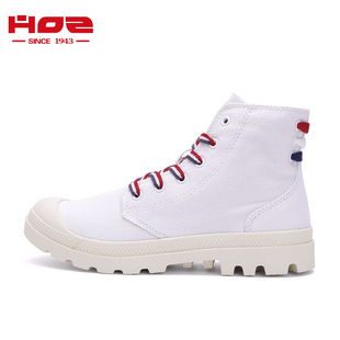 HOZ后街女鞋马丁靴女潮ins百搭短靴气英伦风街头男高帮鞋 4128744