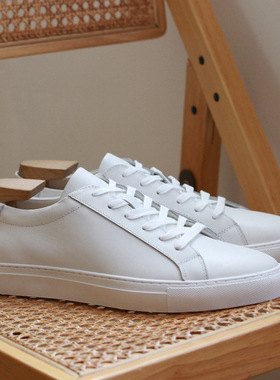 雷军同款简约男女潮鞋休闲情侣运动鞋板鞋纽约英伦头层牛皮小白鞋