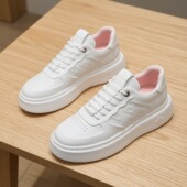 小白鞋 欧洲站百搭男生鞋 男高端板鞋 男鞋 男款 潮鞋 子真皮轻奢增高鞋