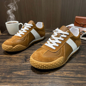 休闲阿甘鞋 运动潮鞋 男款 子男士 潮流百搭牛筋底平板鞋 头层牛皮男士