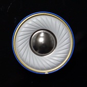 蓝色妖皇复合膜球顶镀贵金属高祖500欧50mm耳机单元 喇叭