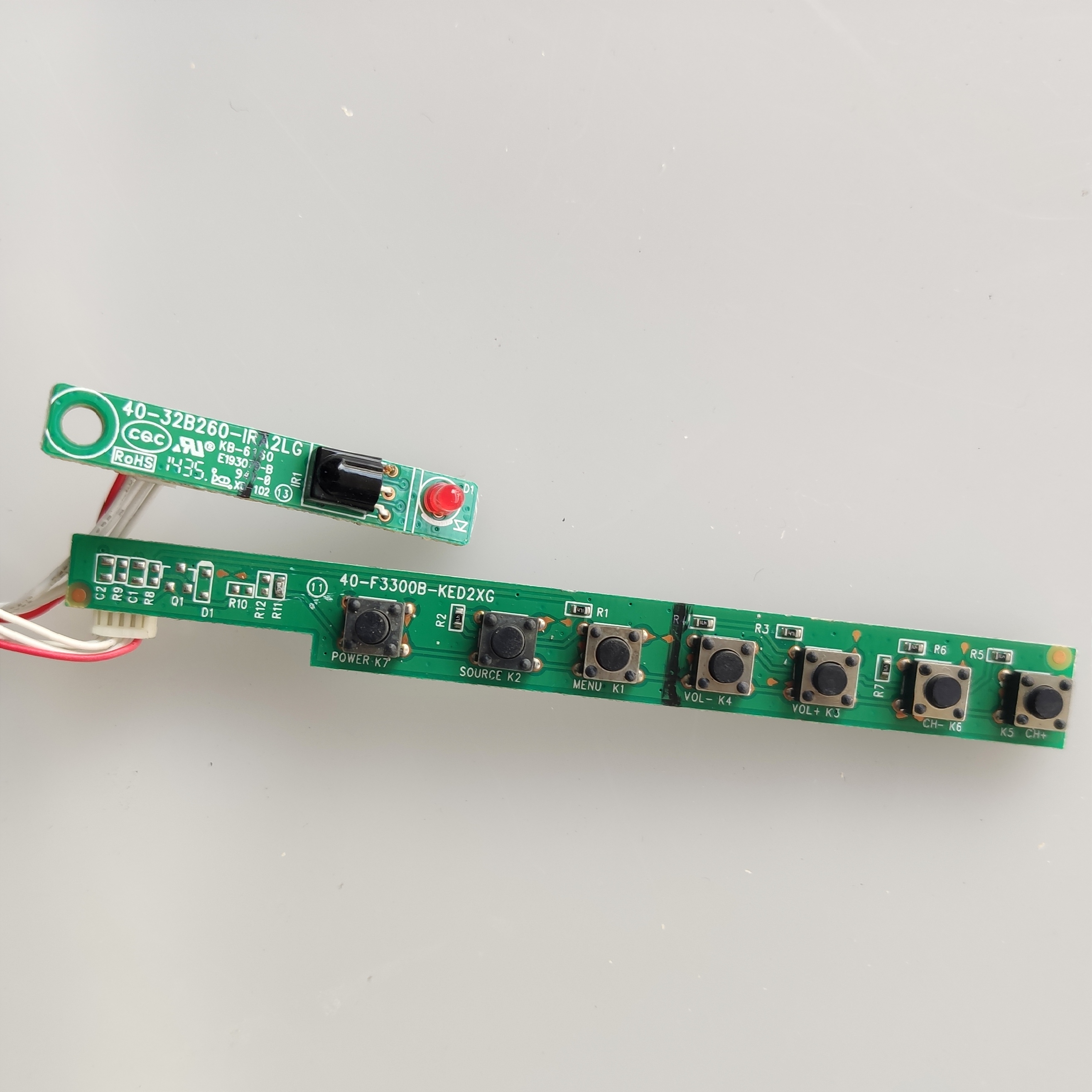 美乐华纳 LE32M16 按键 接收头 32B260-iRA2LG F3300B-KED2XG