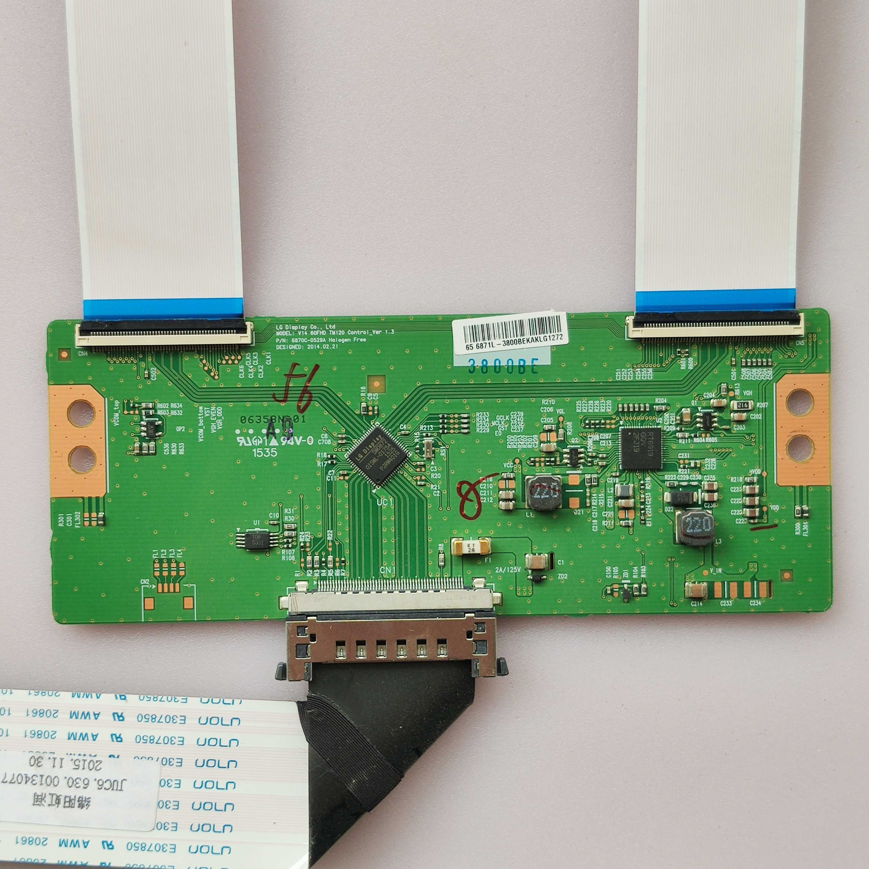 长虹 65D2000i 逻辑板 6870C-0529A 屏线