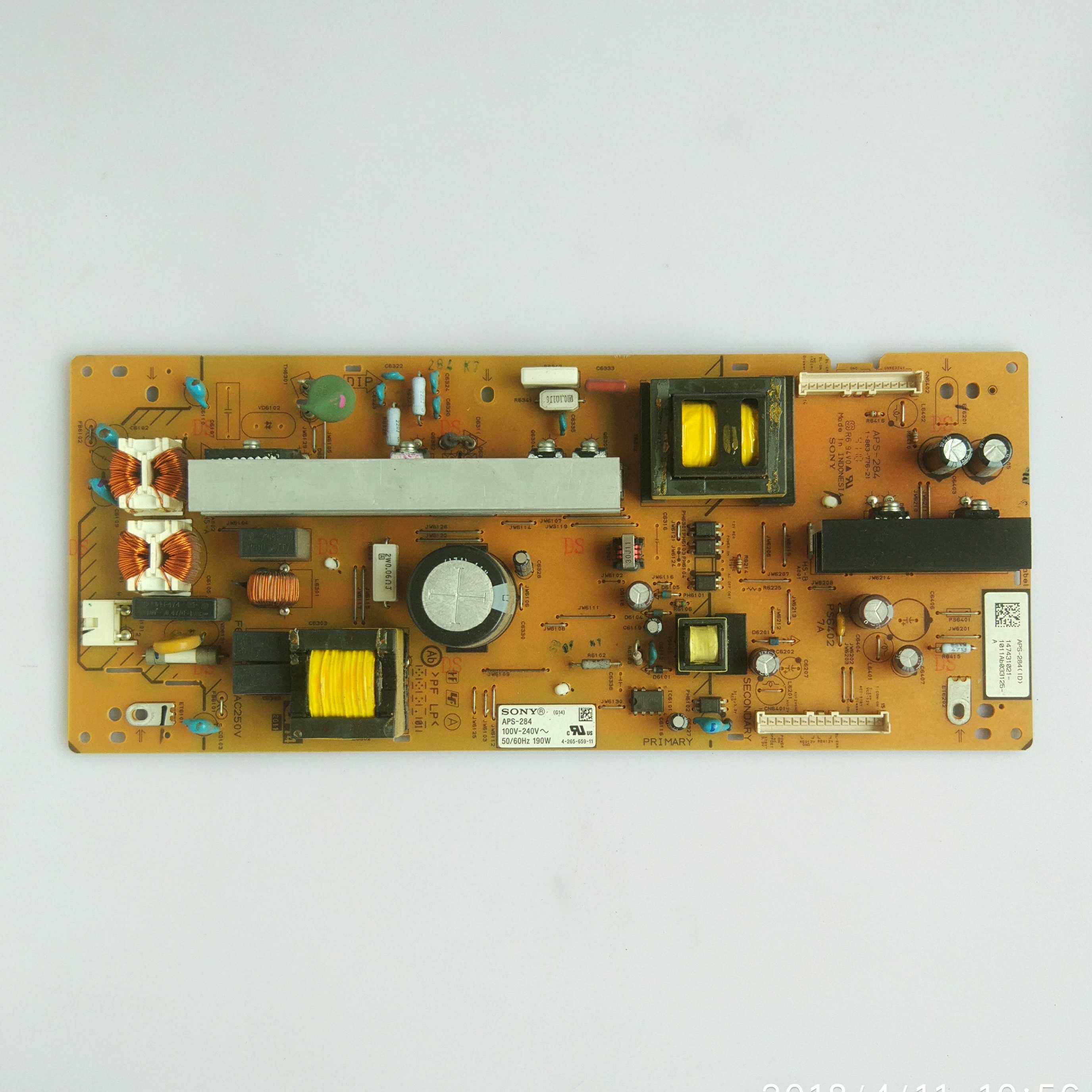 索尼 klv-40bx423 电源板 aps-284 1-883-776-21 测好