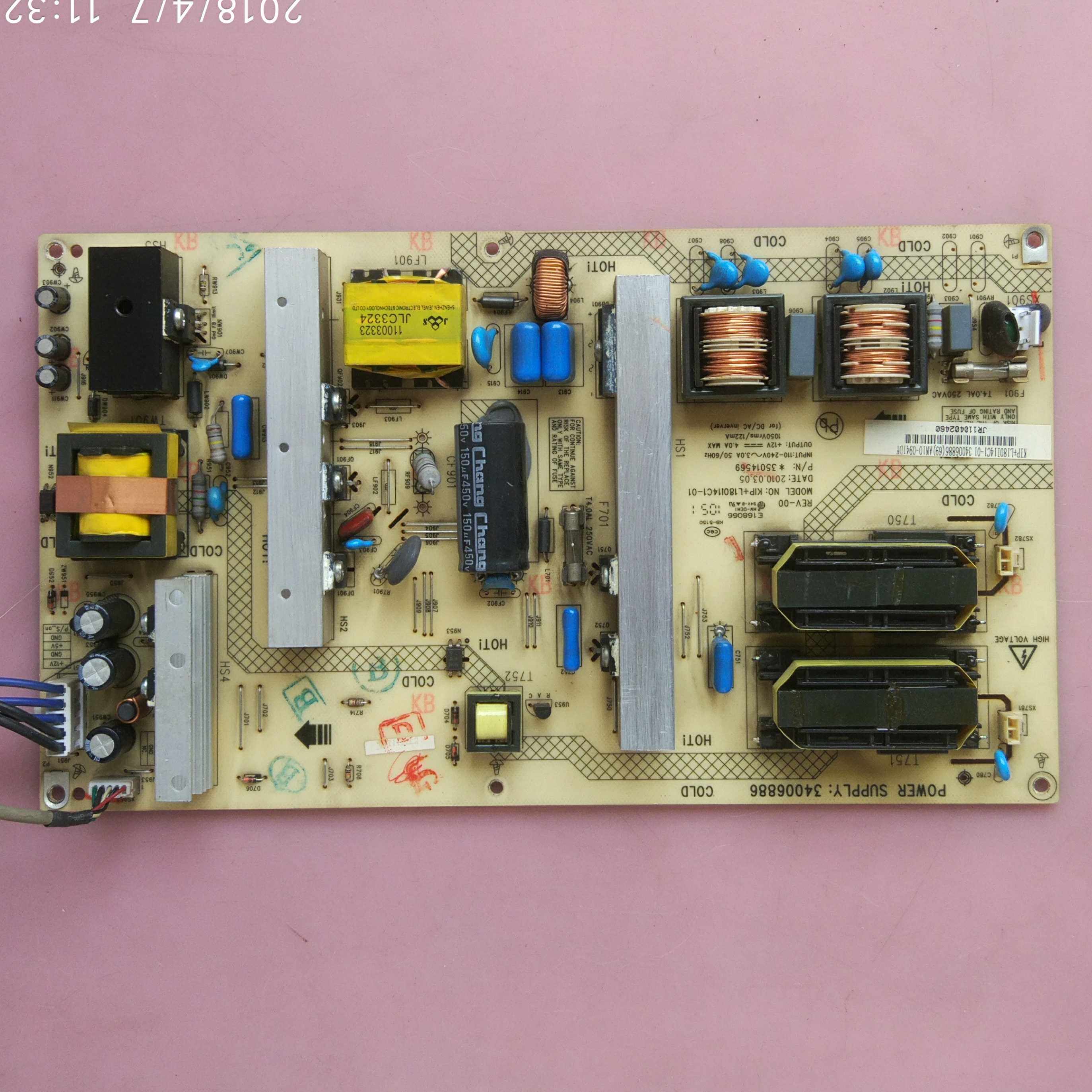 康佳 LC42D560C 电源板 KIP+L180I14C1-01 35014569 34006886