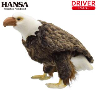 日本直送 HANSA高尔夫球杆保护套木杆套一号木杆头套白头鹰460cc