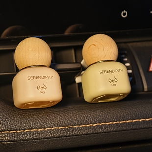 车载出风口香薰空瓶汽车空调口饰品摆件扩香器香水精油香氛分装瓶