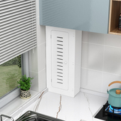 厨房天然气管道遮挡装 饰热水器遮挡罩煤气管燃气管遮挡柜防水阻燃