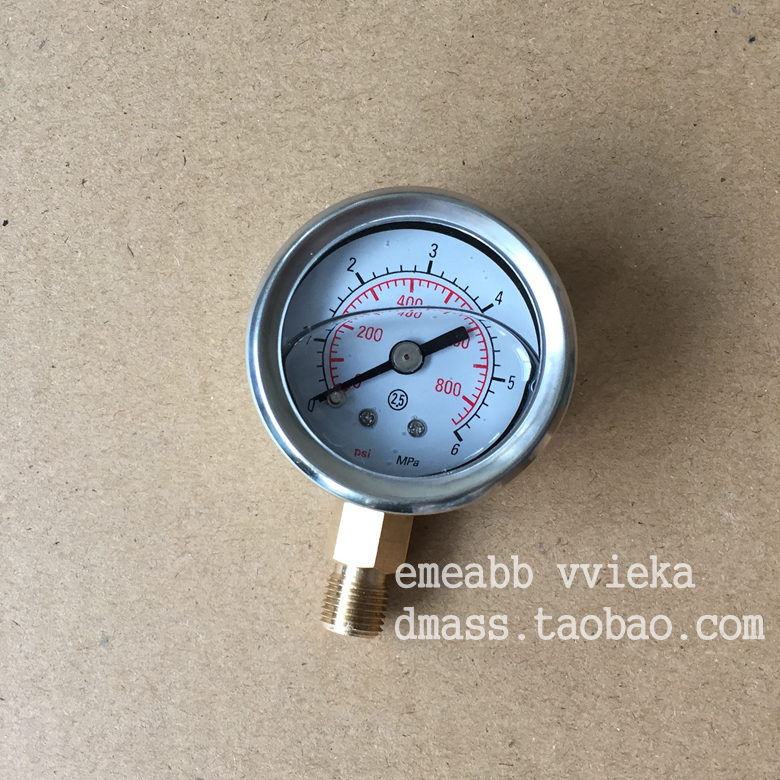 yn40mm表面耐震压力表螺纹液压表