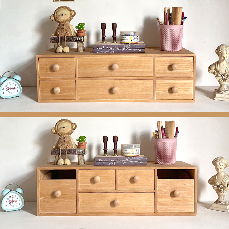 手工木质桌面手账印章复古小清新