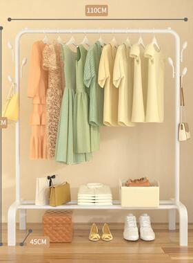Simple clothes rack folding balcony clothes drying pole 衣架