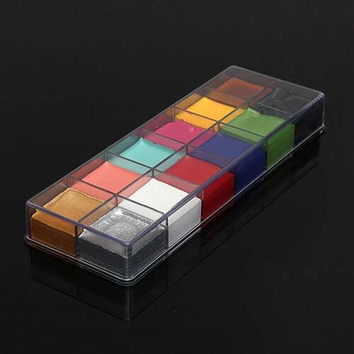 12 colors face body paint oil painting art make up halloween