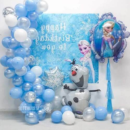 Frozen birthday party decoration princess balloon elsa theme