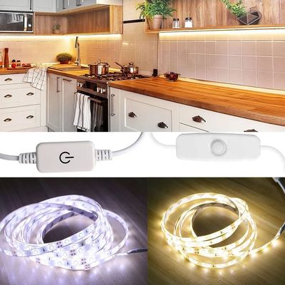 Touch Switch Led Strip Set Dc 5v 2835 Smd Warm White Lightin